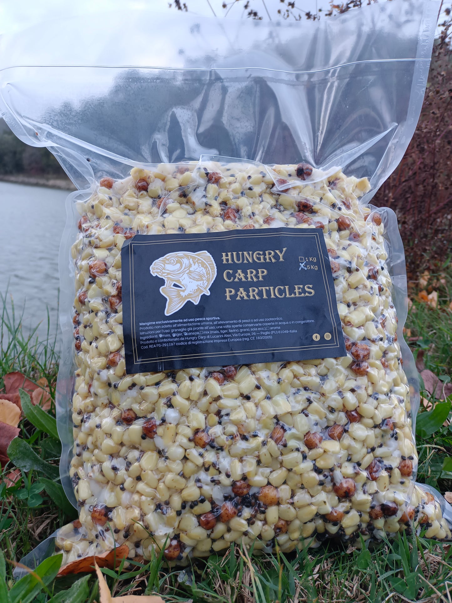 Mais bianco Tiger e canapa cotte naturali