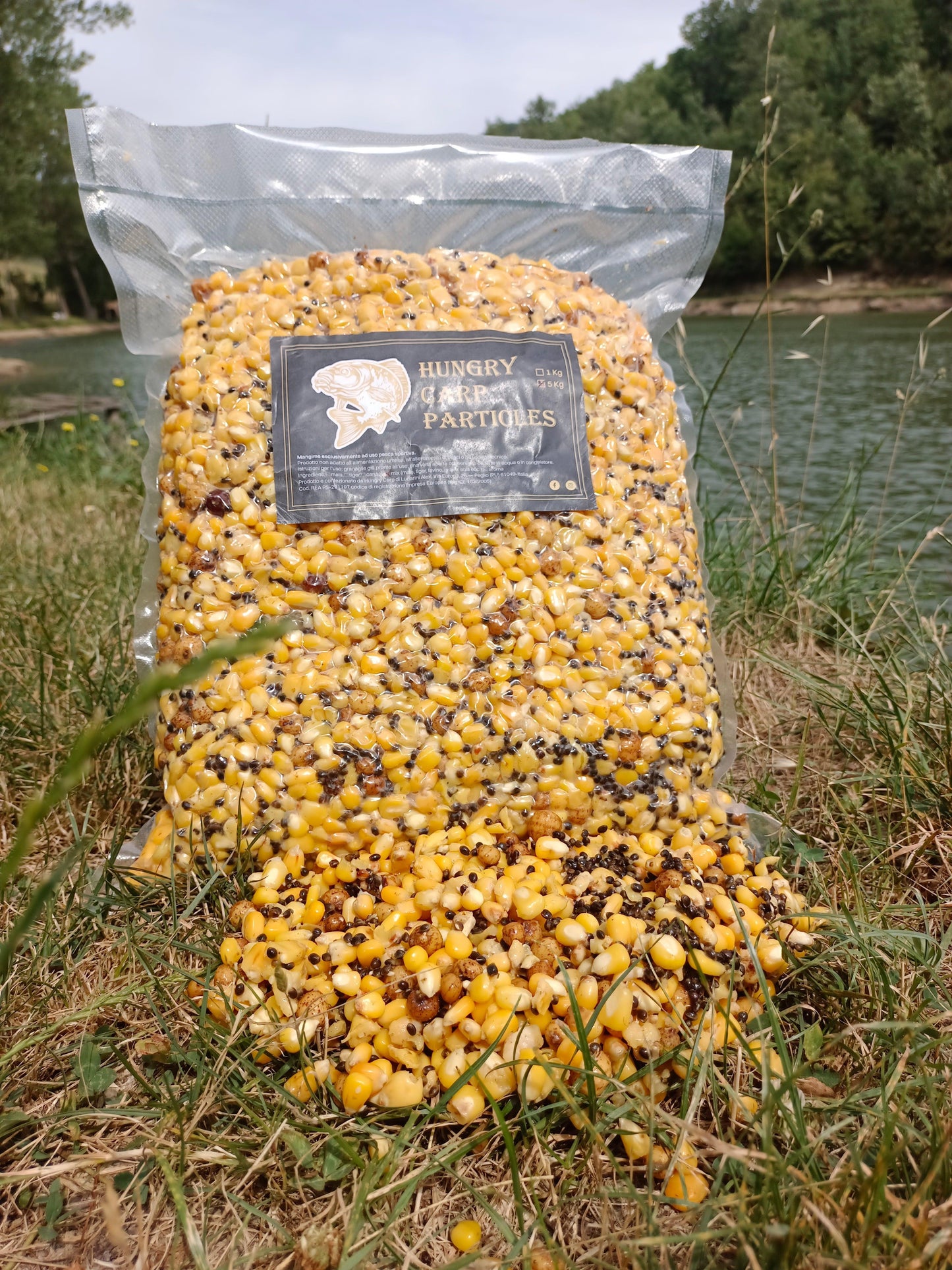 Mais,tiger nuts e canapa cotte naturali - Hungry carp particles