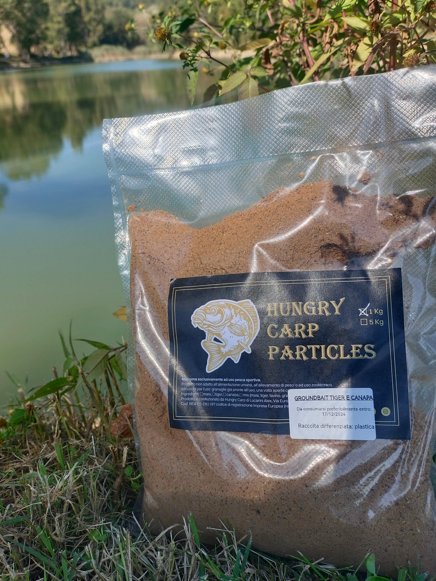 Groundbaits Tiger e canapa - Hungry carp particles