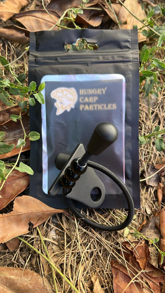 Blocca canna con  elastico sgancio rapido